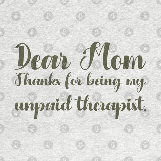 Mom Therapist funny mom by Gaming champion